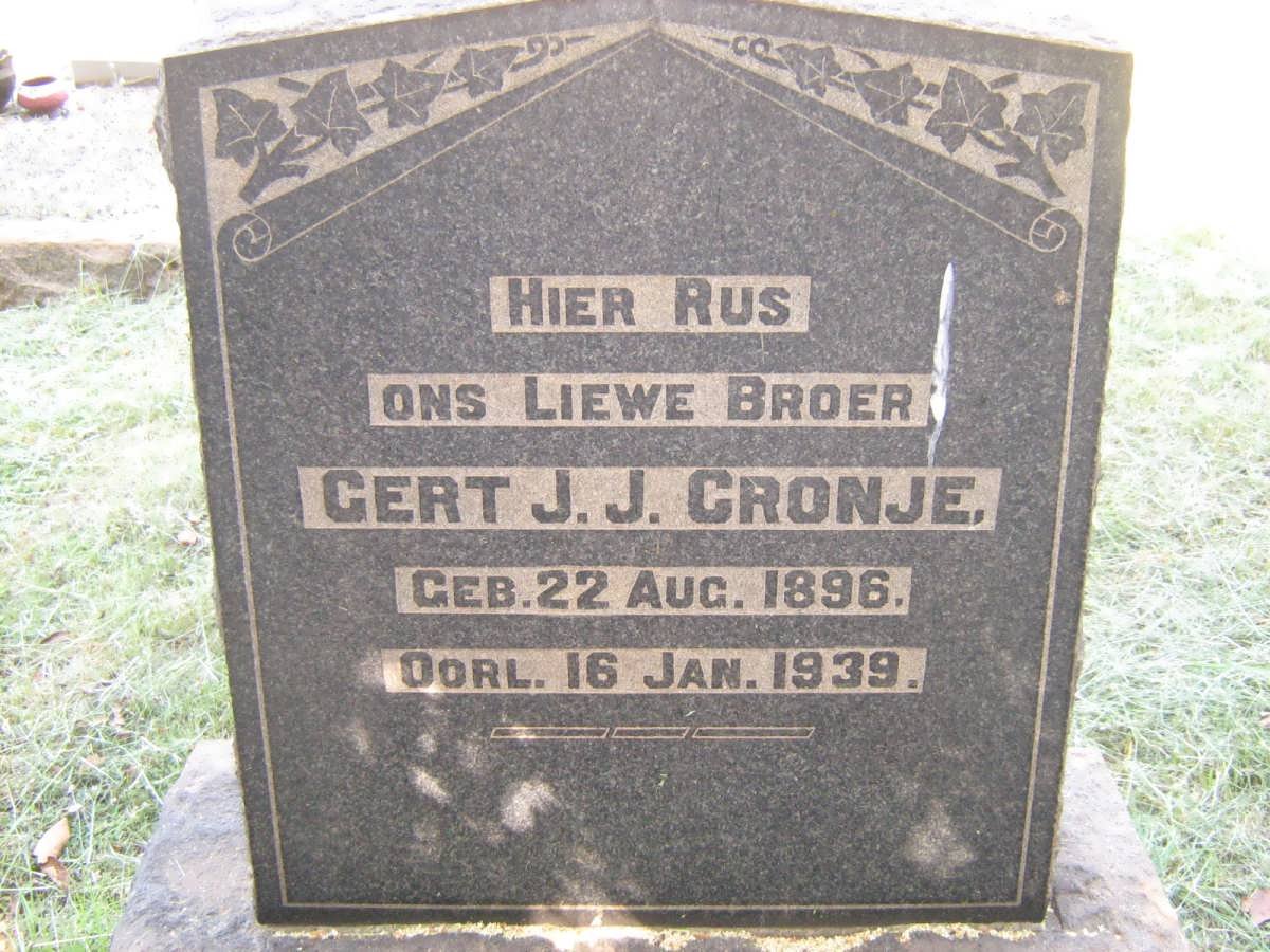 CRONJE Gert J.J. 1896-1939