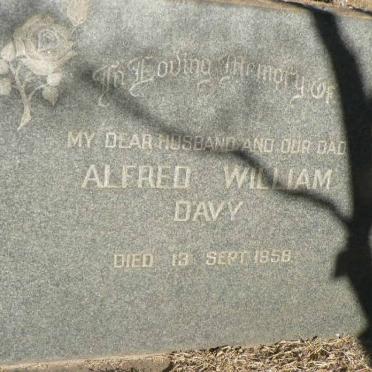 DAVY Alfred William -1958