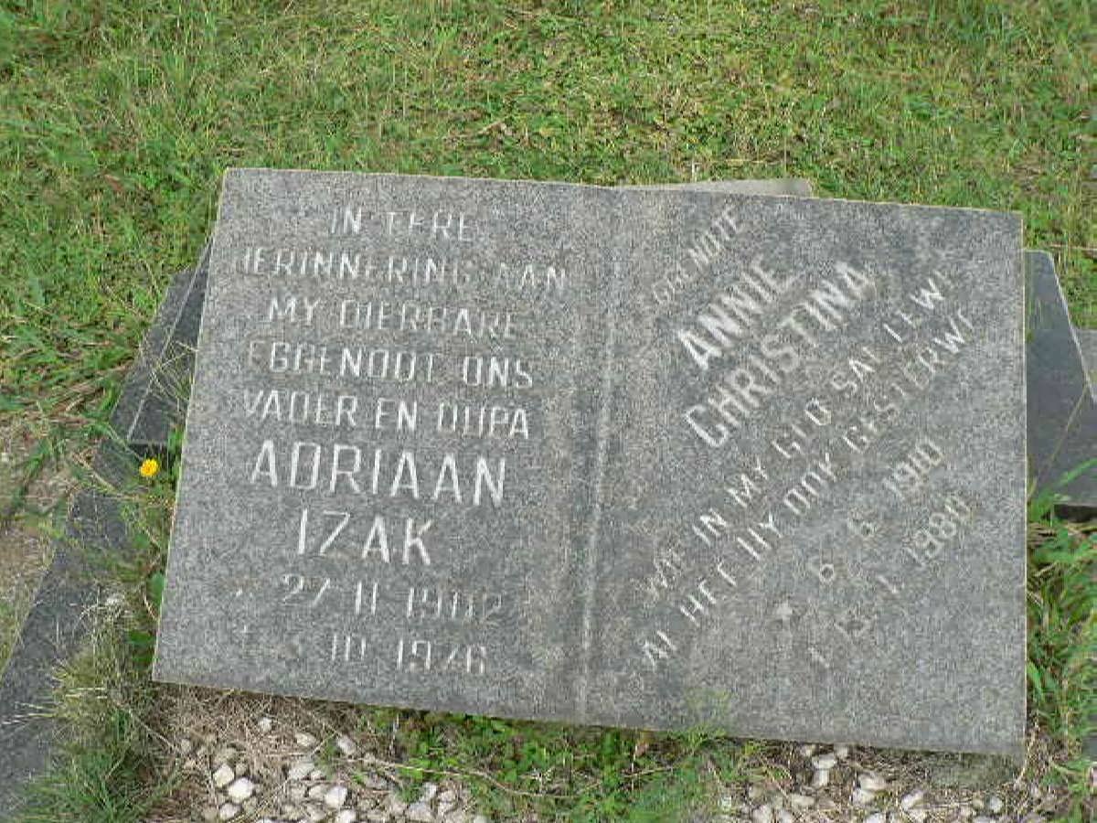 DELPORT Adriaan Izak 1902-1976 &amp; Annie Christina 1910-1980