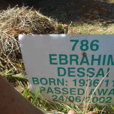 DESSAI Ebrahim 1936-2002