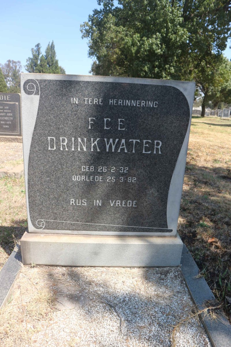 DRINKWATER F.C.E. 1932-1982
