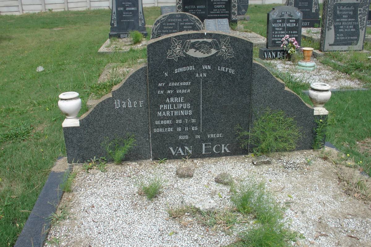 ECK Arrie Phillipus Marthinus, van 1931-1965