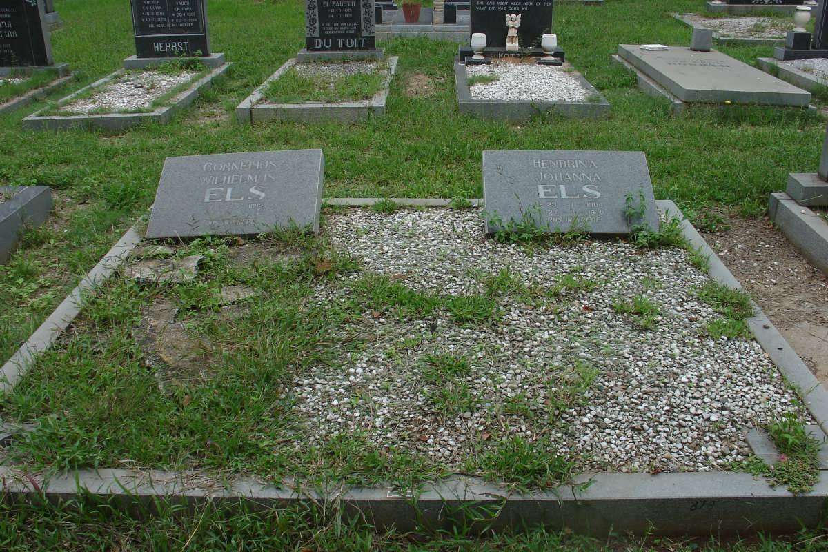 ELS Cornelius Wilhelmus 1892- &amp; Hendrina Johanna 1904-1979