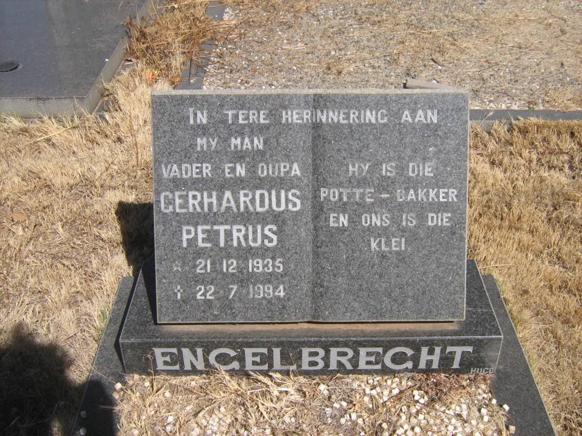ENGELBRECHT Gerhardus Petrus 1935-1994