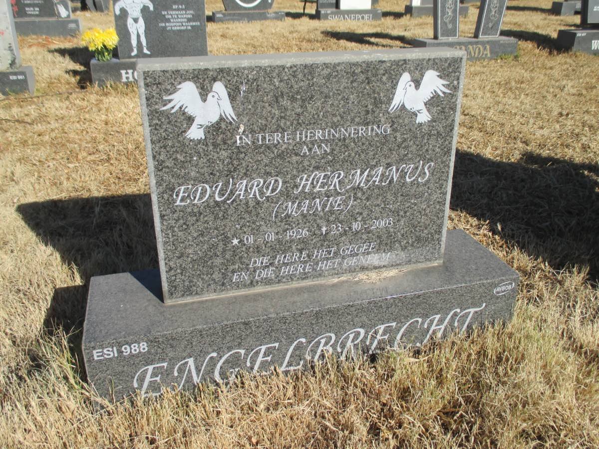 ENGELBRECHT Eduard Hermanus 1926-2003