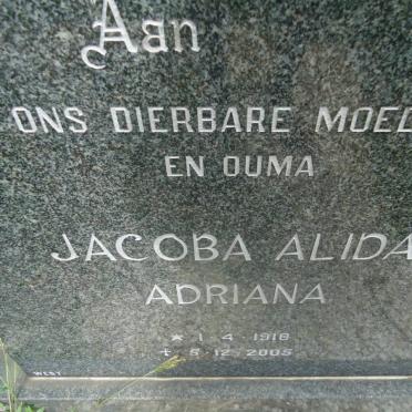 ERASMUS Jacoba Alida Adriana 1918-2005