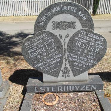 ESTERHUYZEN Jasper E.J. 1907-1980 &amp; Hester P. 1921-1990