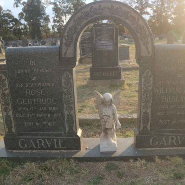 GARVIE William Hugh Bilsland 1881-1930 &amp; Rose Gertrude 1883-1959