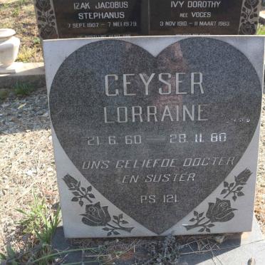 GEYSER Lorraine 1960-1980