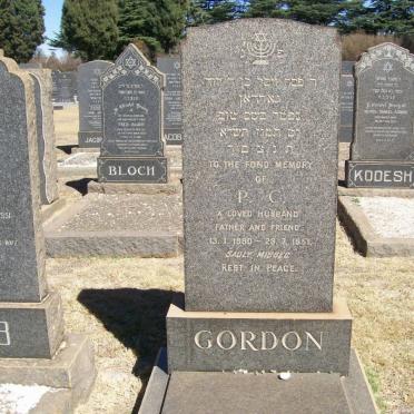 GORDON P.C. 1880-1951