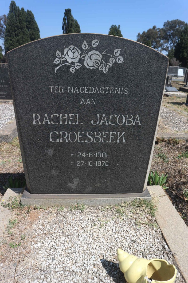 GROESBEEK Rachel Jacoba 1901-1970