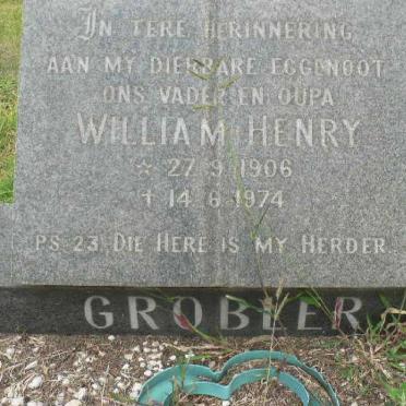 GROBLER William Henry 1906-1974