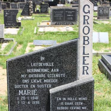 GROBLER Marië 1941-1998