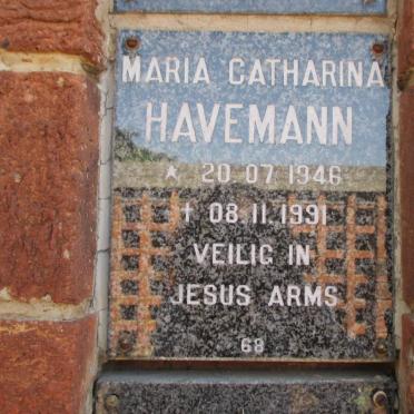 HAVEMANN Maria Catharina 1946-1991