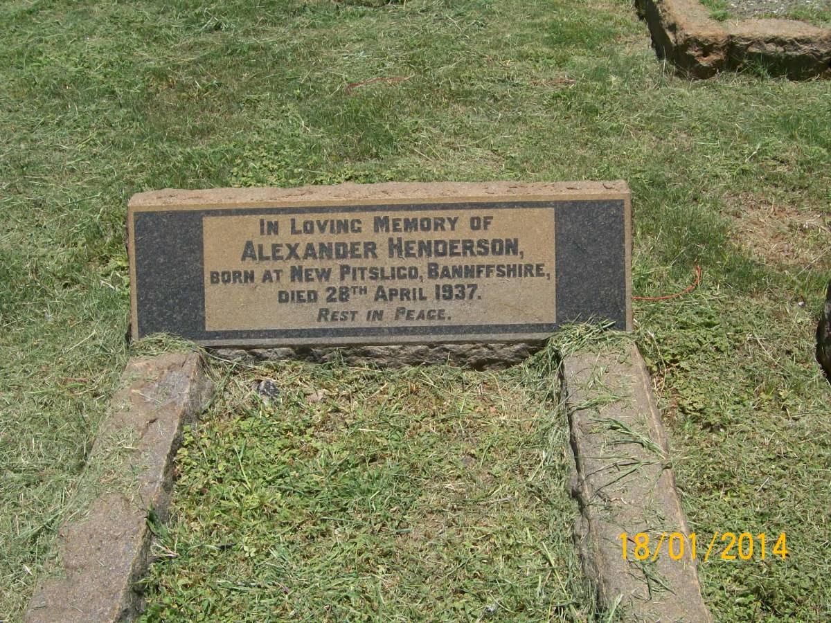 HENDERSON Alexander -1937