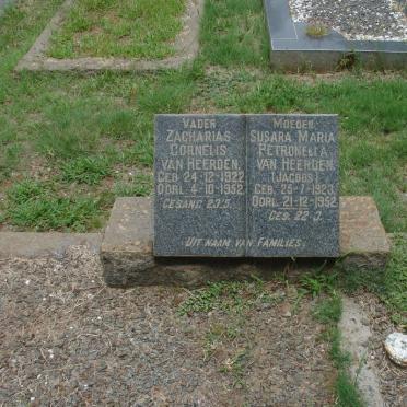 HEERDEN Zacharias Cornelis, van 1922-1952 &amp; Susara Maria Petronella JACOBS 1923-1952