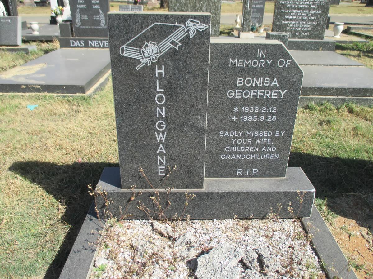 HLONGWANE Bonisa Geoffrey 1932-1995