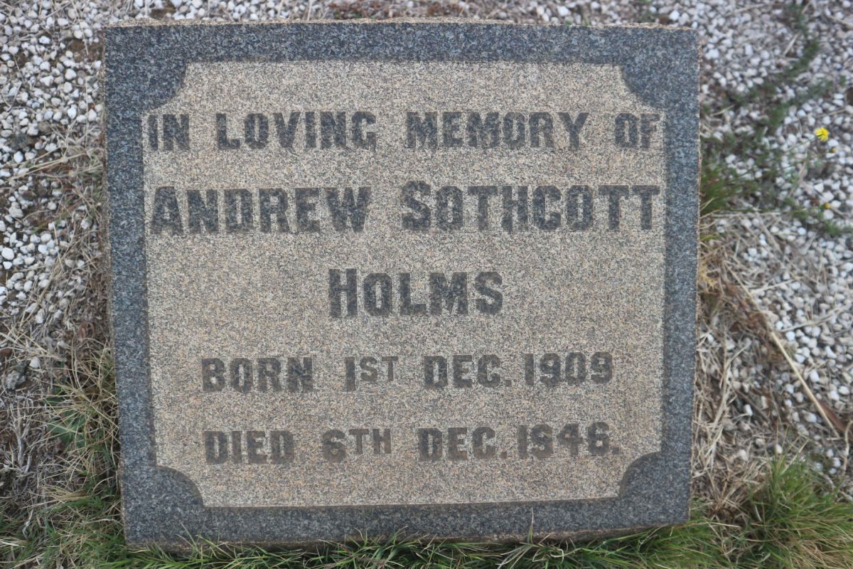 HOLMS Andrew Sothcott 1909-1946
