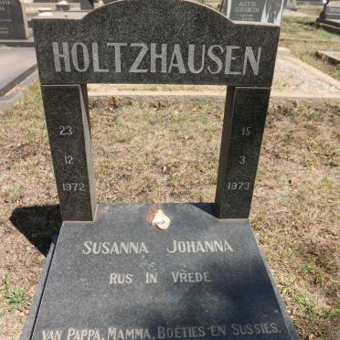 HOLTZHAUSEN Susanna Johanna 1972-1973