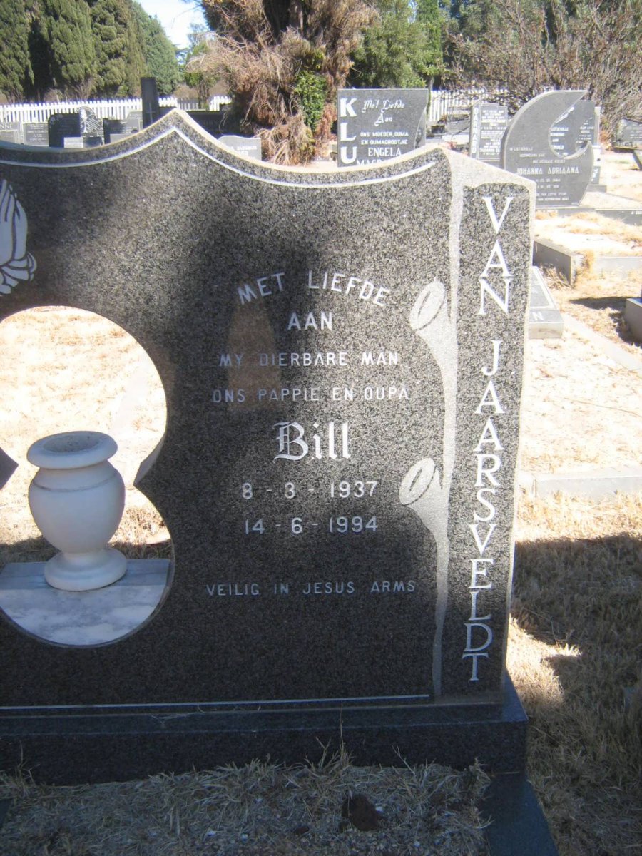JAARSVELDT Bill, van 1937-1994