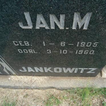 JANKOWITZ Jan M. 1905-1960