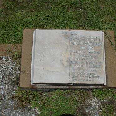 JACOBS Solomon Jacobus -1945 &amp; Louisa Catharina 1900-19?2