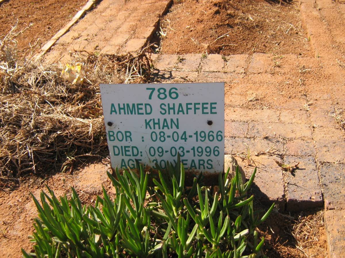KHAN Ahmed Shaffee 1966-1996
