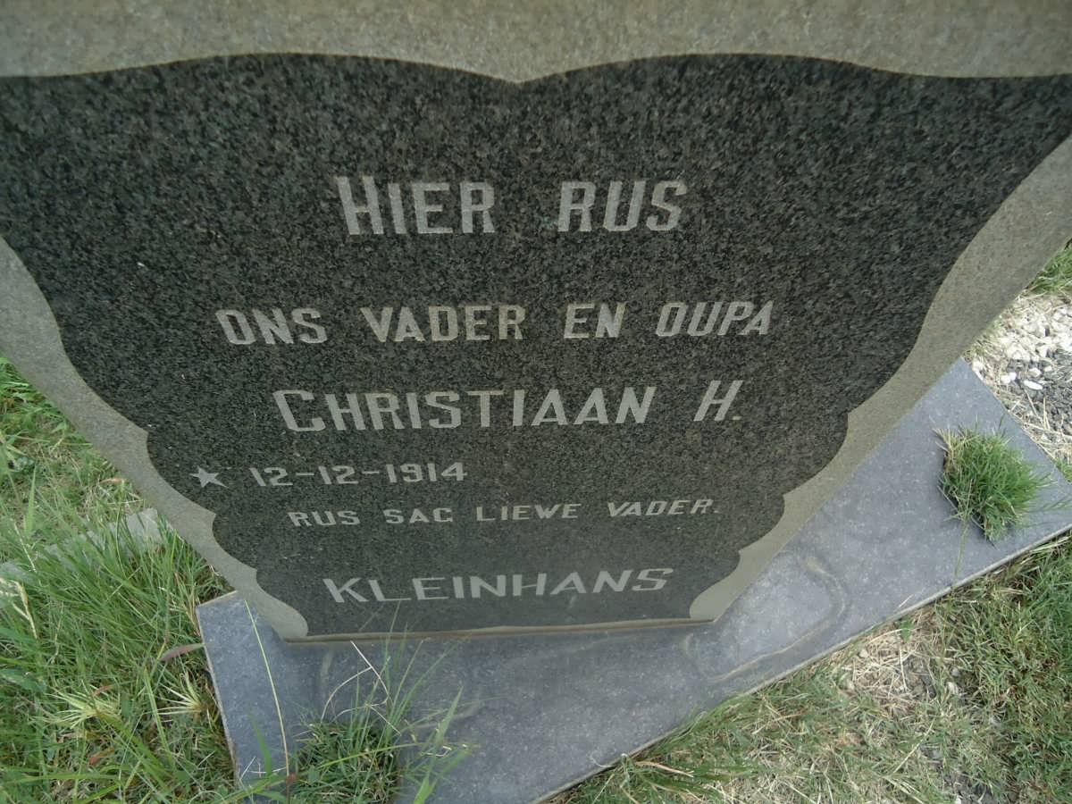 KLEINHANS Christiaan H. 1914-