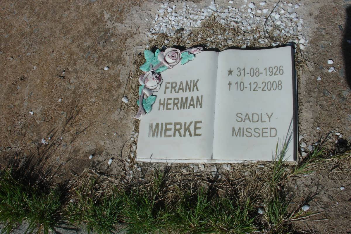 MIERKE Frank Herman 1926-2008