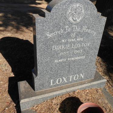 LOXTON Dirkie 1885-1953