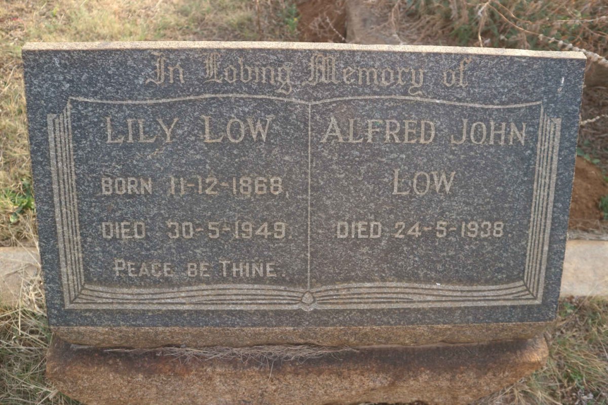 LOW Alfred John -1938 &amp; Lily 1868-1949