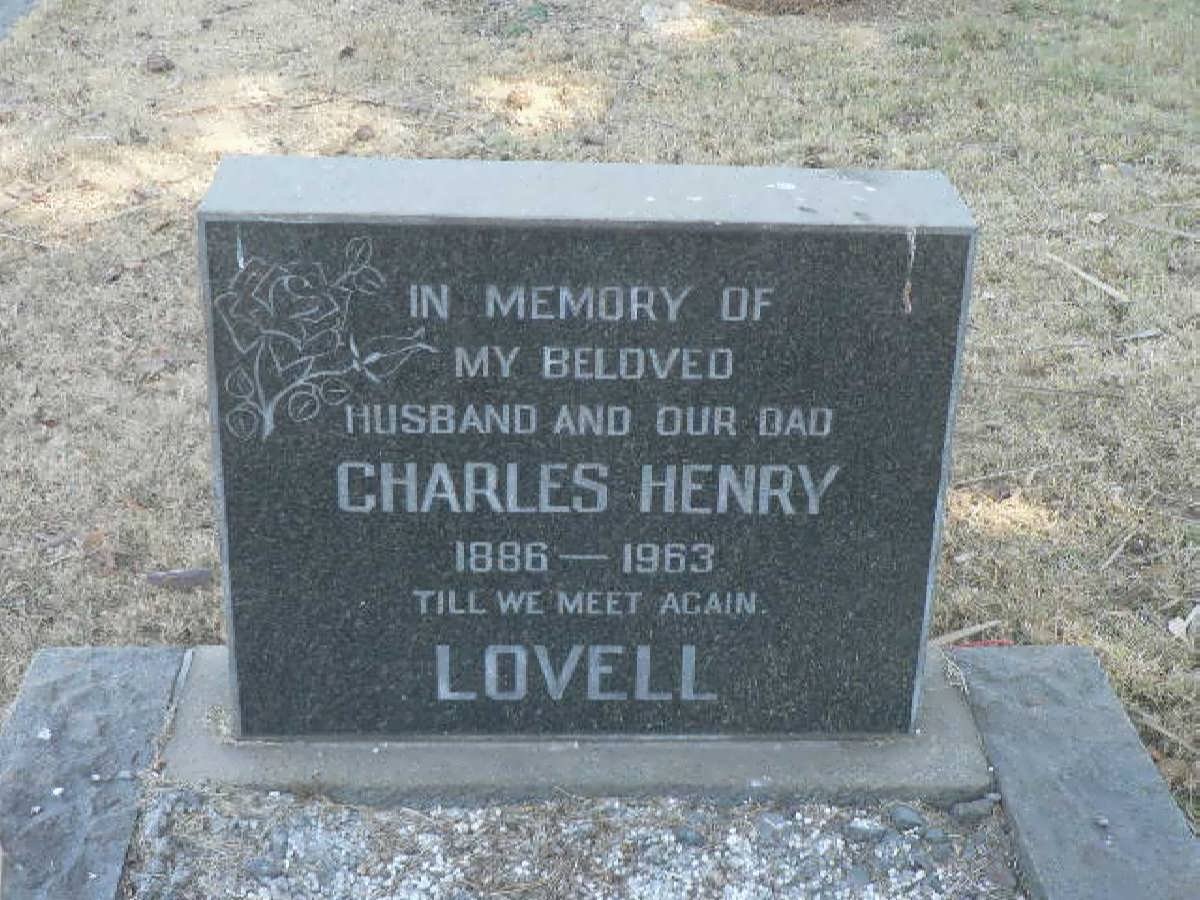 LOVELL Charles Henry 1886-1963