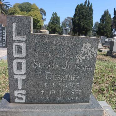 LOOTS Susara Johanna Dorathea 1905-1977