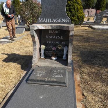 MAHLAGENG Isaac Napayne 1919-1996