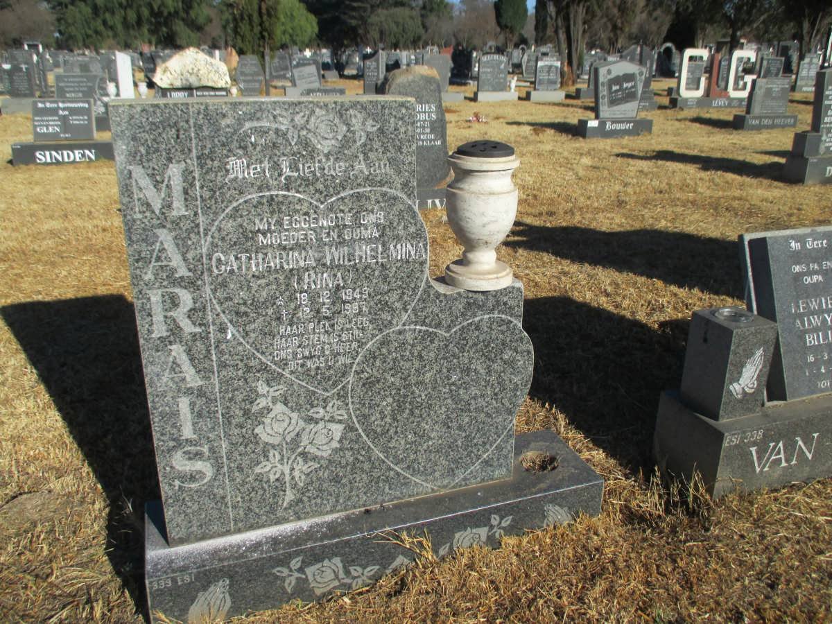MARAIS Catharina Wilhelmina 1949-1997
