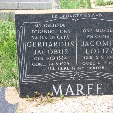 MAREE Gerhardus Jacobus 1884-1973 &amp; Jacomina Louiza 1887-1978