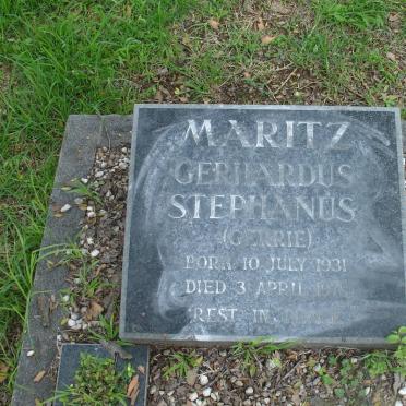 MARITZ Gerhardus Stephanus 1931-1978
