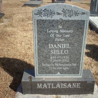 MATLAISANE Daniel Selo 1926-2002