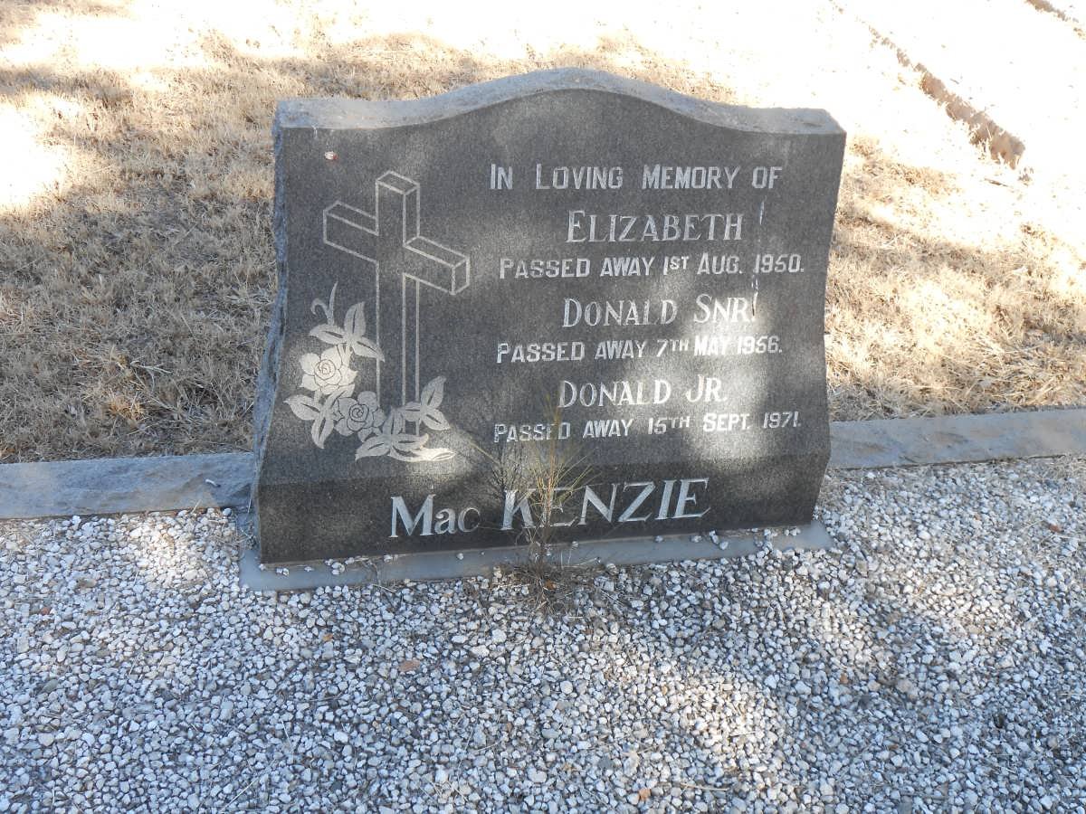 McKENZIE Donald -1956 &amp; Elizabeth -1950 :: McKENZIE Donald -1971