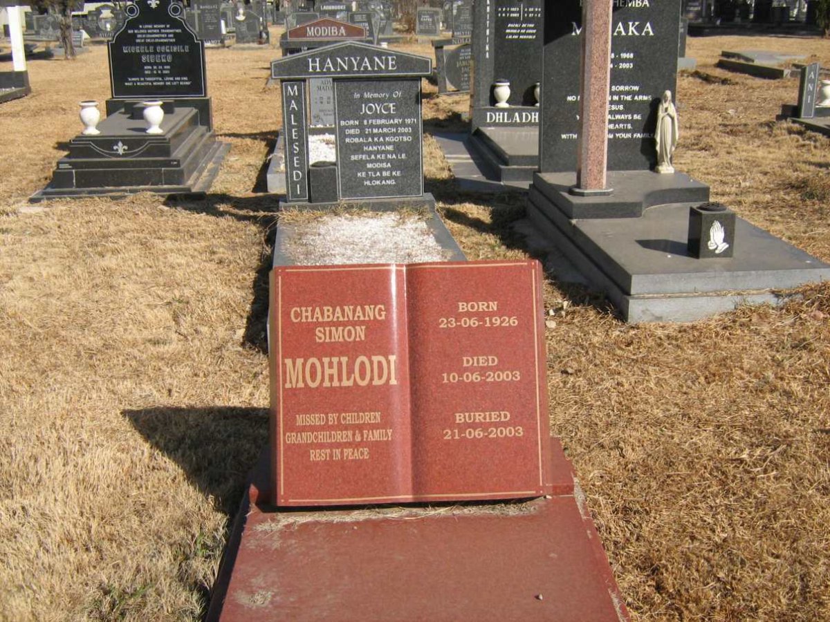 MHLODI Chabanang Simon 1926-2003
