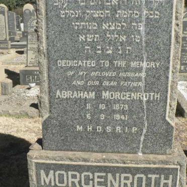 MORGENROTH Abraham 1873-1941