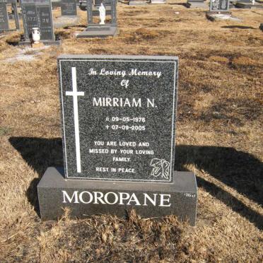 MOROPANE Mirriam N. 1976-2005