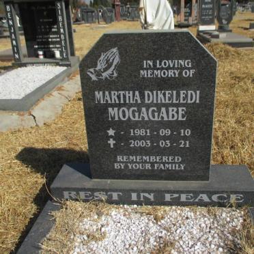 MOGAGABE Martha Dikeledi 1981-2003
