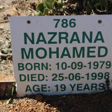 MOHAMED Nazrana 1979-1998