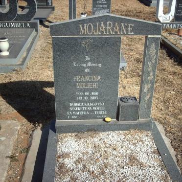 MOJARANE Francina Moliehi 1956-2003