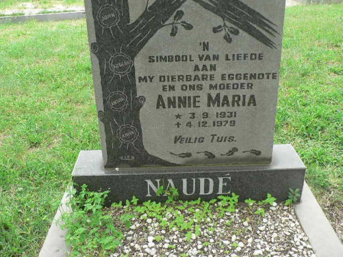 NAUDE Annie Maria 1931-1979