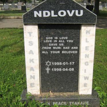 NDLOVU Tsakane Nlengiwe 1998-1998
