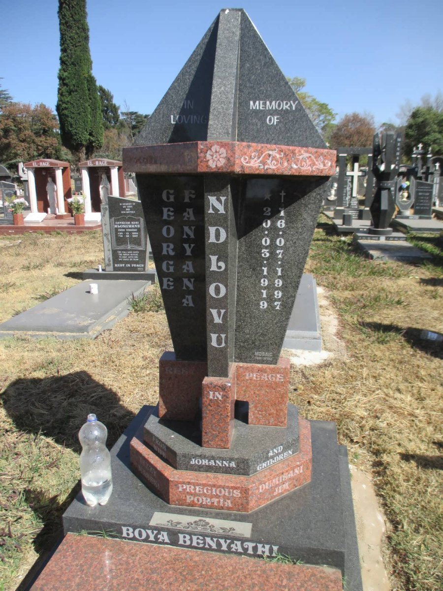NDLOVU George Fanyana 1919-1997