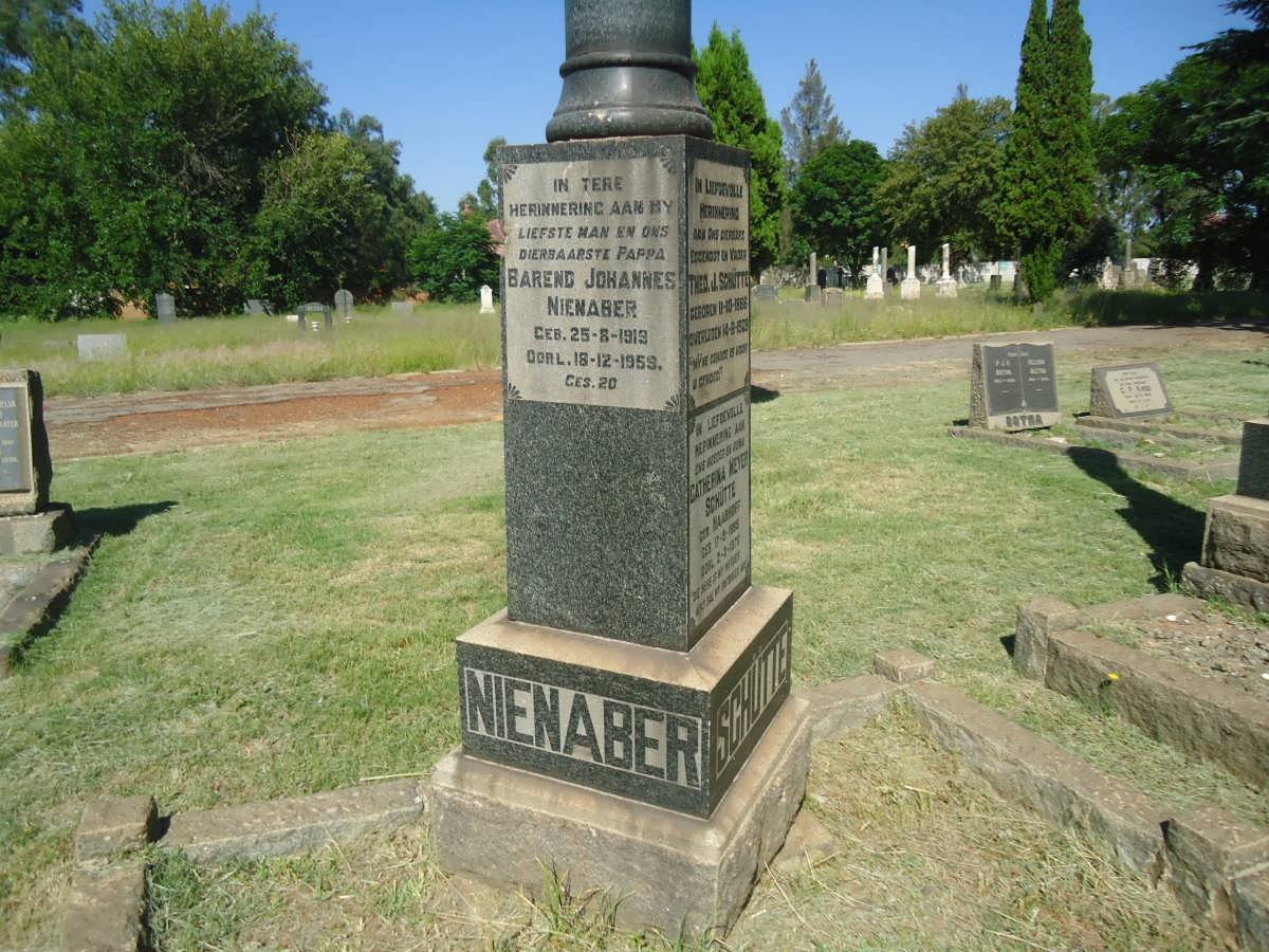 NIENABER Barend Johannes 1913-1957