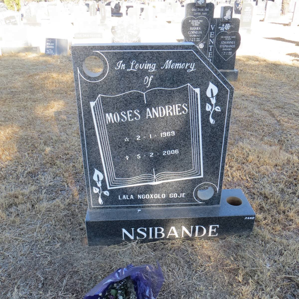 NSIBANDE Moses Andries 1969-2006